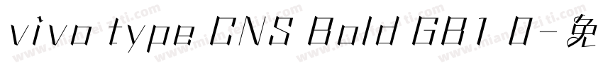 vivo type CNS Bold GB1 0字体转换